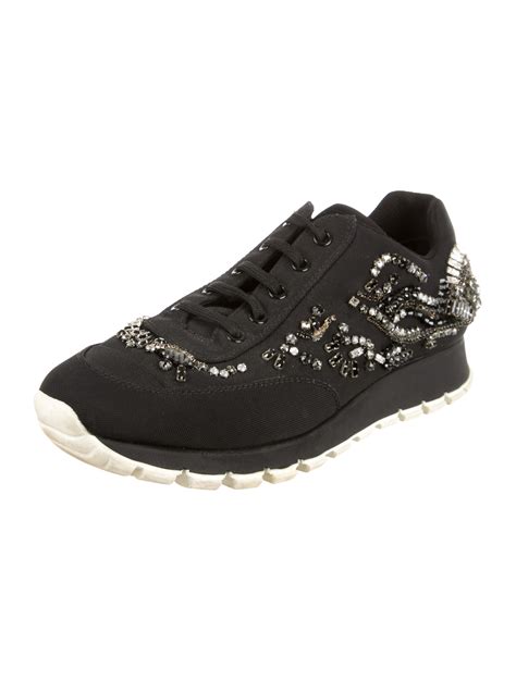 prada embellished sneakers|Prada sneakers sale women.